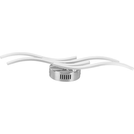 25W 140LED LED-Deckenleuchte, modernes skandinavisches Wellendesign für Schlafzimmer, Wohnzimmer, Büro, Esszimmer, minimalistische Einrichtung, CE (EMV+LVD) und ROHS-zertifiziert (AC85-265V, C006 4 wa (1/5)