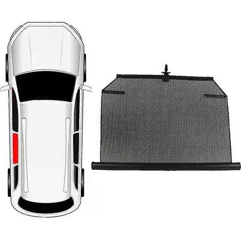 Pare-soleil universel rétractable pour vitre latérale de voiture, compatible avec les vitres arrière gauche, noir, protection solaire. (1/5)