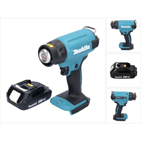Makita DHG 180 A1 pistola ad aria calda a batteria 18 V 550 °C + 1x batteria ricaricabile 2,0 Ah - senza caricabatterie