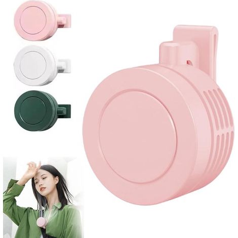 Mini ventilatore a clip，ricaricabile tramite USB，ruotabile a 360°，3 velocità regolabili，design a sospensione (1/5)