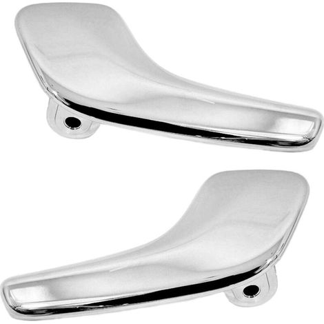 Maniglia interna per portiera compatibile con Opel Corsa D (2006-2014) - Anteriore o posteriore sinistra, destra - 13297814-13297813 - Maniglia per portiera - Argento cromato (set di 2 pezzi)