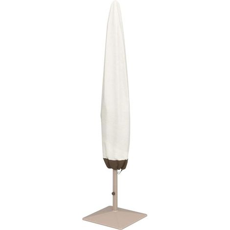 Couverture de parapluie de banane de protection solaire imperméable extérieure balcon café couverture de parapluie droite Beige