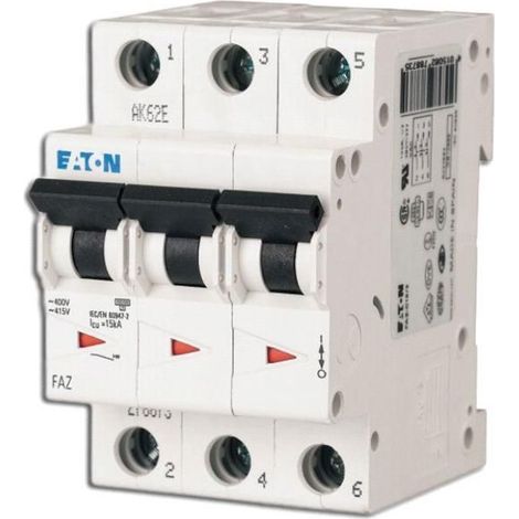 Interruptor Eaton faz-b16 16A 3 polos 15kA (1/3)