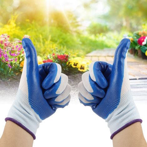 1 paire de gants de travail imperméables et antidérapants pour le jardinage et la manutention (1/5)