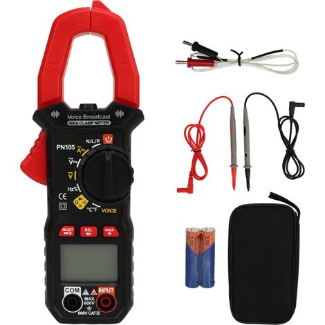Digital Clamp Meter Intelligent Voice Multimeter Tester AC DC Voltage Resistance Capacitance Testing Electrican Tools