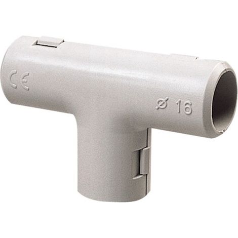 Poly Pool PP0260 Joint en T Inspectable pour Tubes Rigides 16 mm Gris IP40