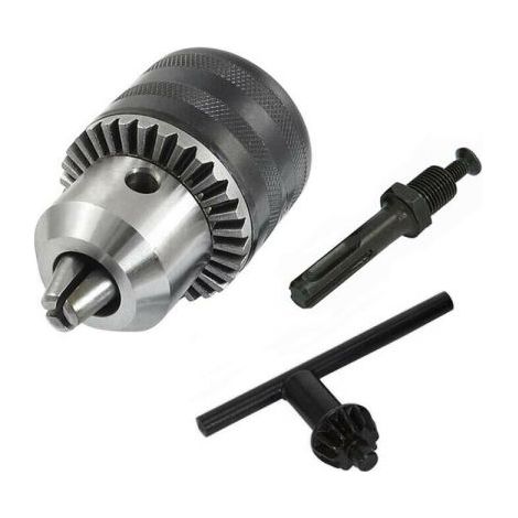 MANDRINO A CREMAGLIERA 3 - 16 MM PER TRAPANO AVVITATORE ATTACCO 1/2" 20 UNF (1/5)