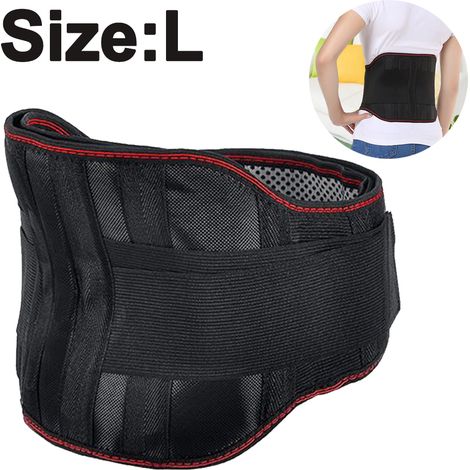 Ceinture dorsale avec coussinet amovible, soutien dos pour port charge douleur