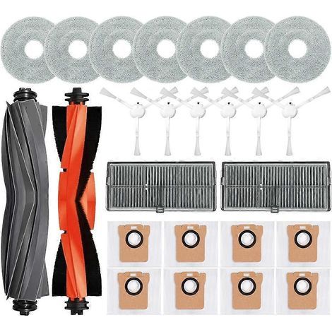 Filtre pour aspirateur brosse pour aspirateur Filtre de brosse pour aspirateur filtre de 25PCS Accessoires Kit pour M30S D103CN Robot Aspirateur pièce détachée Main Side Brosse Filtre Serpillière Clot (1/5)