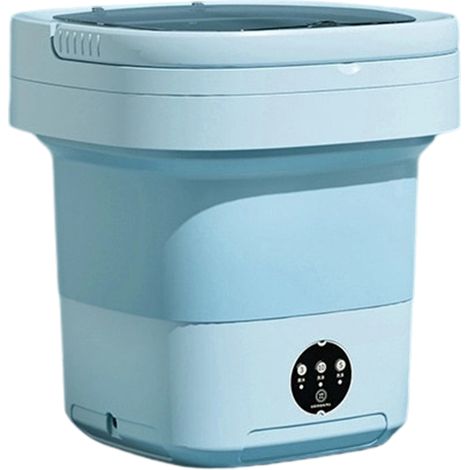 Lave-linge pliable portable 2 en 1, capacité 11 L, technologie Wave Disc, silencieux, idéal pour le voyage et le camping (1/5)