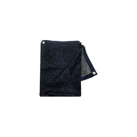 Schwarzes Schattierungsnetz (70 % Lichtdurchlässigkeit) – ideal für Terrassen, Gärten, Pergolen, Carports, Scheunen usw. – 3,65 m x 3,65 m, schwarz – Crezuo