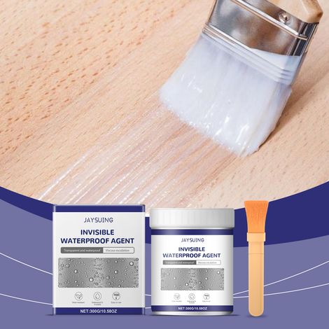 Transparente, wasserdichte Versiegelung für Keramikfliesen und Wände, wasserdichte Beschichtung für die Hausrenovierung – 300 g × 1 + Pinsel × 1 -- BIEMMEDUE (1/5)