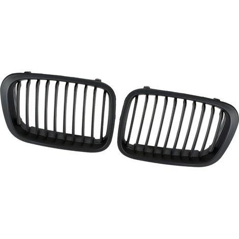 Juego de un par (2) de rejillas negras mate para BMW E46 Serie 3 de 4 puertas (1998-2001) (1/5)