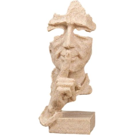 Denkerstatue, die nicht spricht – Abstrakte Maskenkunststatue (1/5)