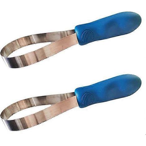 Étreinte en acier inoxydable pour chevaux, brosses de toilettage pour chiens, lot de 2, bleue, un rouleau (1/5)