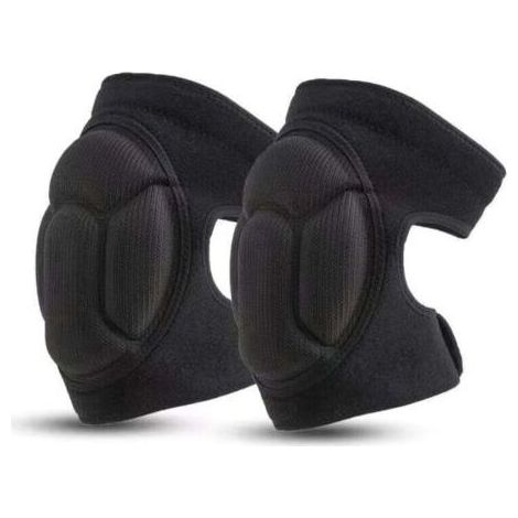 1 Paire de Genouillères de Travail, Genouillères de Jardin de Protection Noires Genouillères Antidérapantes, Anti-Collision, Genouillères de Jardin Multifonctionnelles - Noir (1/4)