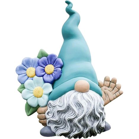 Statue De Nain De Jardin - Résine Anticorrosion - Extérieur Patio Terrasse Pelouse Porche - 1 Pièce (1/5)