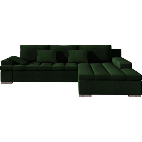 Sofá rinconero Comfivo Olivetum, Polo 889, Función de descanso, Almacenaje, 310x175x83cm, 0