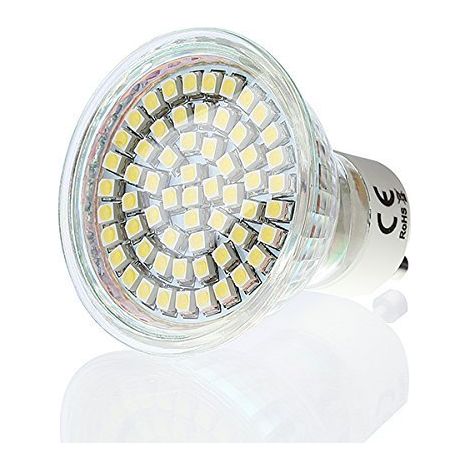 lED spot 60 sMD lED type gU10 blanc chaud 3 w
