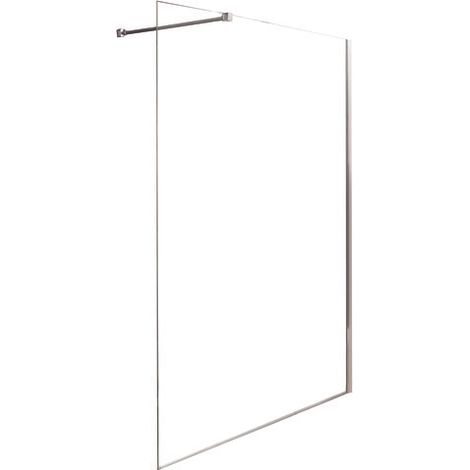 ONDEE ZEN - Paroi de douche ITALIENNE - Verre trempé 8mm - Transparent - 140x200cm