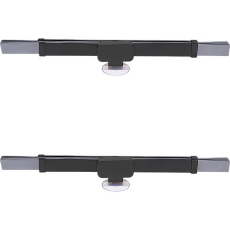 Deux pare-soleil automatiques pour lunette arrière – rétractables en alliage d'aluminium – 46 cm (18,1 pouces) – protection UV et isolation thermique – ventouses puissantes – installation sans outil (1/4)