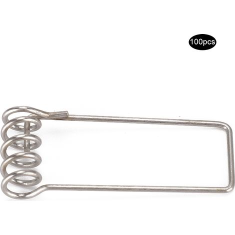 100 clips à ressort pour spots encastrés LED, accessoires de remplacement pour spots encastrés (1/5)