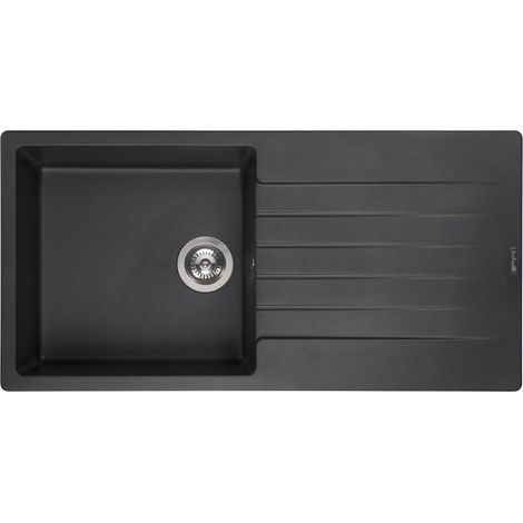 Reginox Einbauspüle Harlem 10 Regi-Granit Black Silvery (1/5)