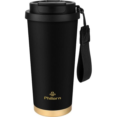 Tasse Isotherme Café avec Couvercle, 500ml Mug Isotherme pour Voiture et Voyage, Sans BPA (1/5)