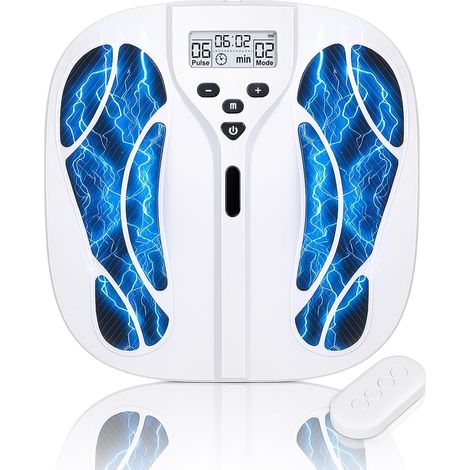 Appareil de massage électrique pour les pieds avec 10 modes et 20 intensités, stimulateur de circulation sanguine pour les pieds, Appareil de massage des pieds pour soulager la (1/5)