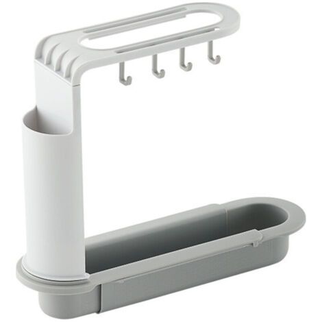 Porte Eponge evier Cuisine Organisateur d'évier Support D'évier Multifonction Évier Extensible Support Rangement d'Evier (1/5)