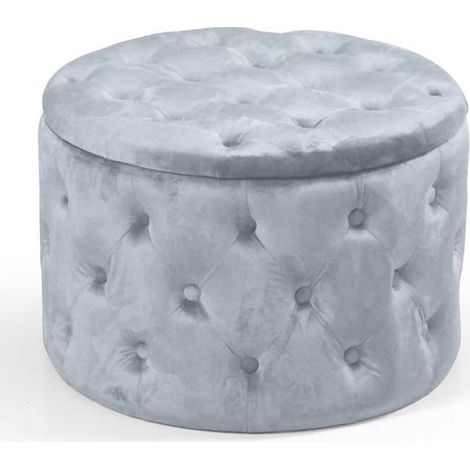 POUF CONTENITORE CM.60X60X42 CIELO (1/2)