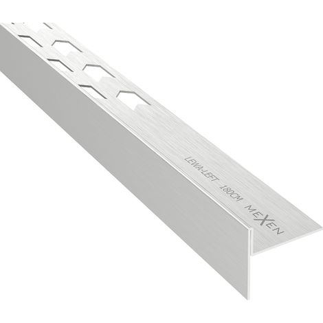 Mexen Line-B Bodenabschlußprofil 180 cm links, Inox - 181001180L (1/5)