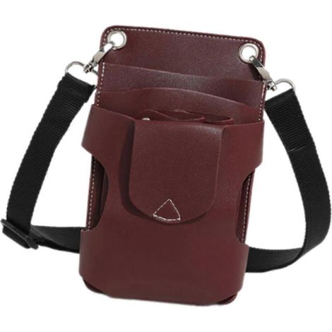 Scherentasche, Friseurtasche, Gürteltasche, Werkzeugtasche, Kosmetikstudio-Werkzeugtasche, Friseurtasche-Deep Red (1/5)