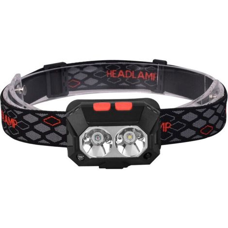 Leistungsstarke, per USB aufladbare Stirnlampe mit 6 Leuchtmodi, 1000 Lumen, wasserdicht (IPX4), 6–8 Stunden Akkulaufzeit – ideal zum Angeln, Campen, Lesen, Wandern und Radfahren. (1/4)