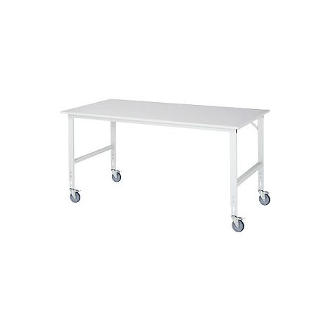 Mesa de trabajo rodante armazón de 60 x 30 mm A x P del (1/2)
