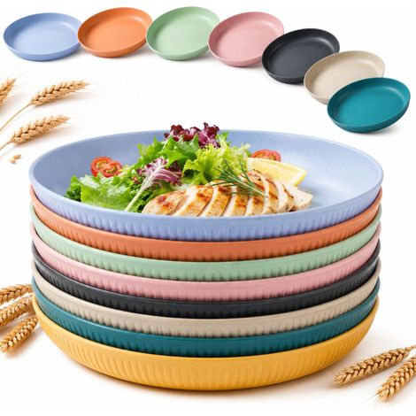 Lot de 8 couverts en plastique incassables et réutilisables (1/5)
