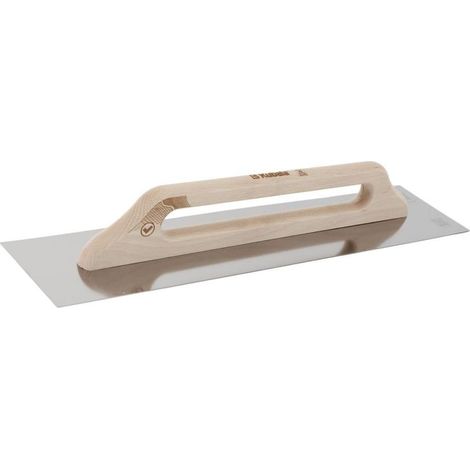 Paleta de acero inoxidable Kubala Wood Line 5423, lisa y larga, 130 x 580 mm.