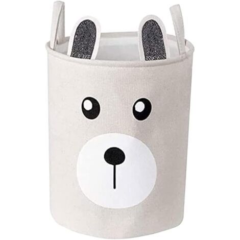 Paniers à linge pour enfants avec poignées, grands paniers à linge pliables en toile et lin pour ranger le linge et les jouets des enfants (1/5)