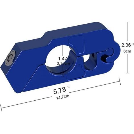 Verrou de Frein pour Moto, Alliage daluminium Verrouillage de Guidon pour Moto Serrure Antivol Verrouillage de Sécurité(bleu)-Fei Yu (1/5)