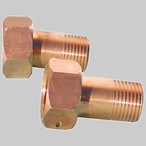 CODOLO CON CALOTTA PER CONTATORI - 3/4 x 1"
