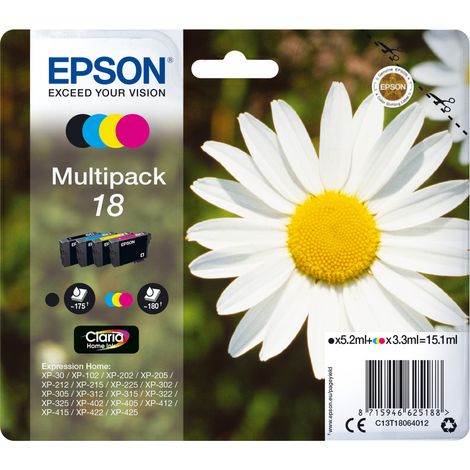 Epson Daisy Multipack 4-colours 18 Claria Home Ink (1/3)