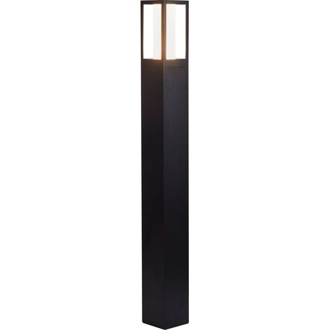 Searchlight Avenue Poteau extérieur noir, polycarbonate blanc mat (1/5)
