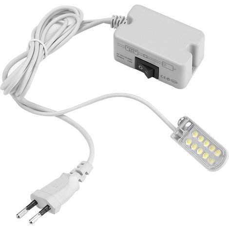 LED-Schwanenhalslampe mit Magnetfuß für Nähmaschinen, 110–265 V, EU-Stecker (1/5)