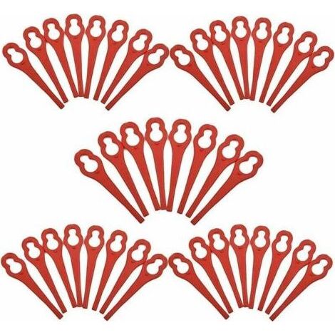 Kaelt - Lot de 100 lames en plastique pour coupe-bordures Ferrex/Aldi FAR 20-1 97699 2002706 FE220 (1/4)