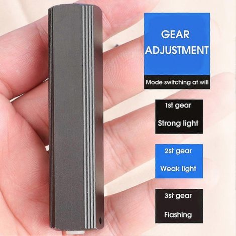 Mini lampe torche de poche LED portable ultra-lumineuse, stylo de poche, lampe torche LED pour le camping et les activités de plein air, situations d'urgence. (1/5)