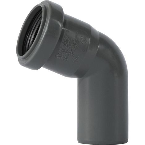 Ostendorf 171130 HTSafe Rohr Bogen DN 40 67 Grad Winkel Abflussrohr grau