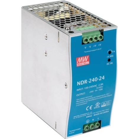 [GEBRAUCHT] B-Ware Mean Well Netzteil Snt Din Schiene Ndr 240 24 240 W Schaltnetzteil Schalter937