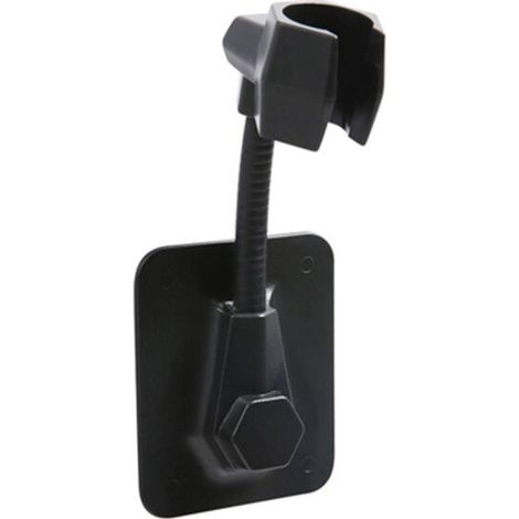 Wandhalterung für Duschkopf, Duschhalterung, selbstklebender Duschhalter, schwarze Duschhalterung, wandmontierte Duschkopfhalterung für Dusche, Duschhalterung (1/4)