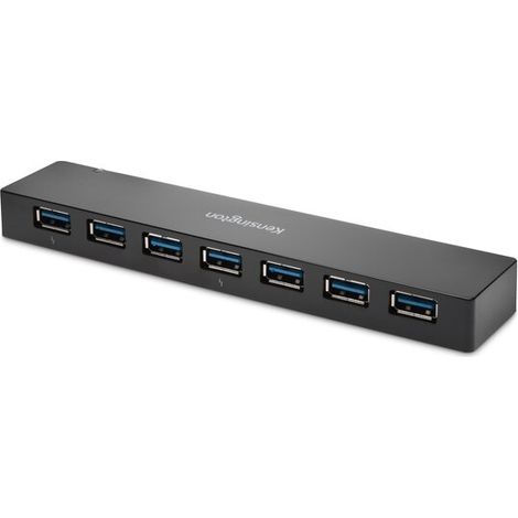 Hub usb 3.0 kensington con cargador 7 puertos negro (1/4)