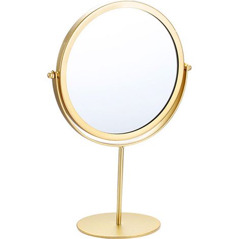 Miroir De Maquillage - Rotatif 360° - Pliable Portable Avec Support - Verre Optique - Pour Bureau Salle De Bain Voyage - 1 Pièce (1/5)